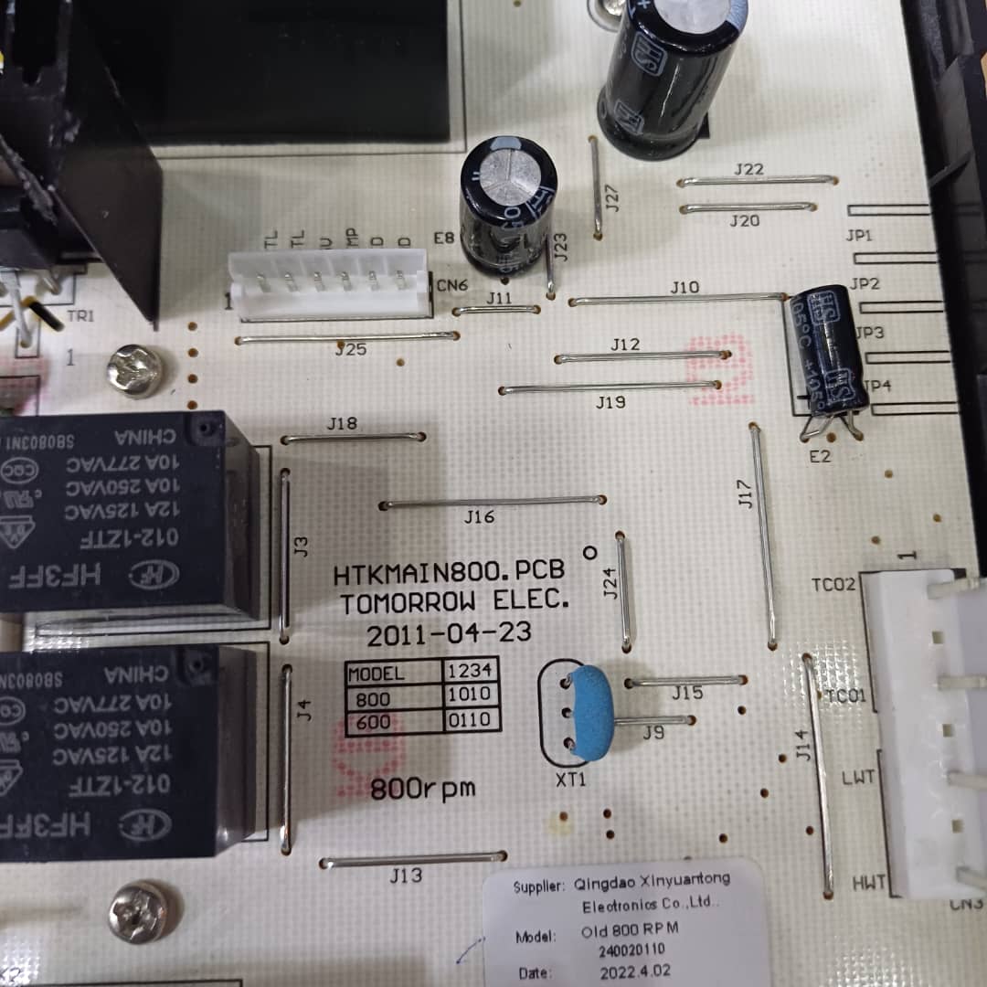 برد ماشین لباسشویی اسنوا مدل حایر 601 و 801 اورجینال اصل شرکتی