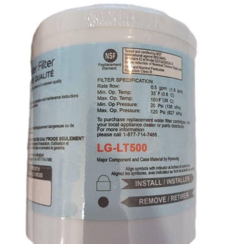 فیلتر تصفیه آب لیوانی یخچال الجی مدل lt500 