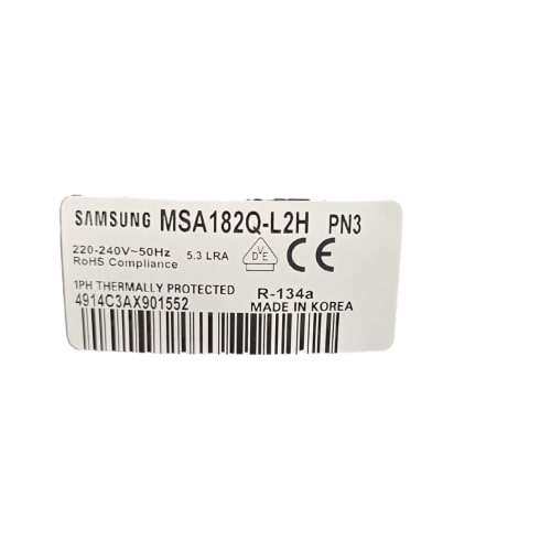 کمپرسور یخچال سامسونگ مدل MSA182Q قدرت 1/4+ گاز 134