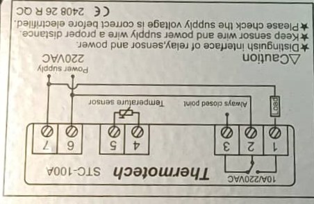 ترموستات یخچال ترموتک صنعتی مدل STC-100A