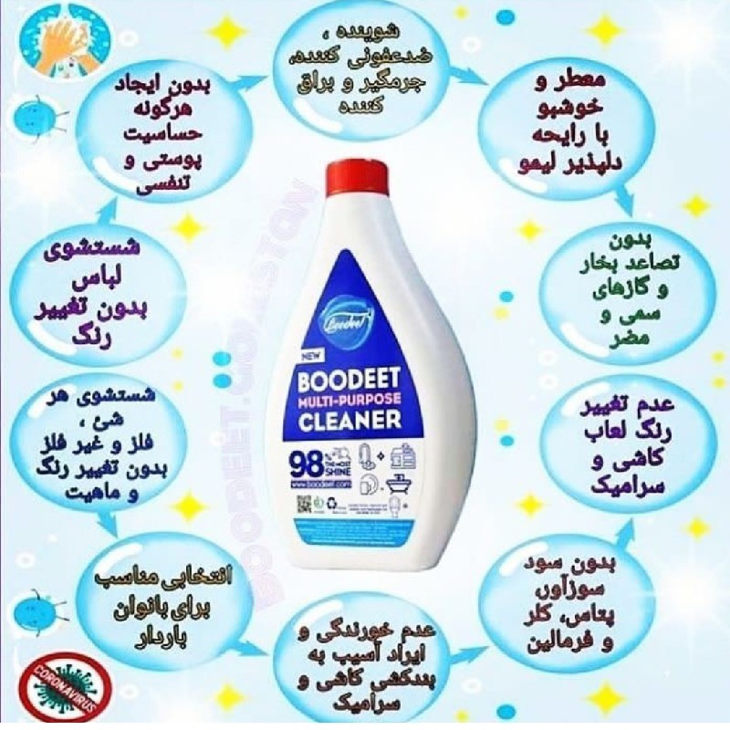 پاک کننده همه کاره بودیت مدل پلاس وزن 800 گرم