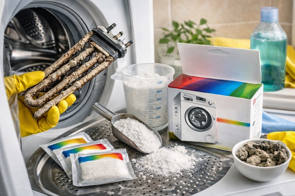 آموزش جرمگیری لباسشویی برای رفع بوی بد و رسوب المنت