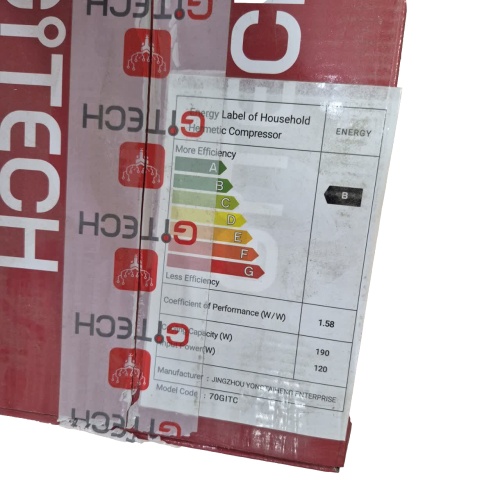 کمپرسور یخچال جی تک مدل 70GITC قدرت 1/4 سیم پیچ مس 