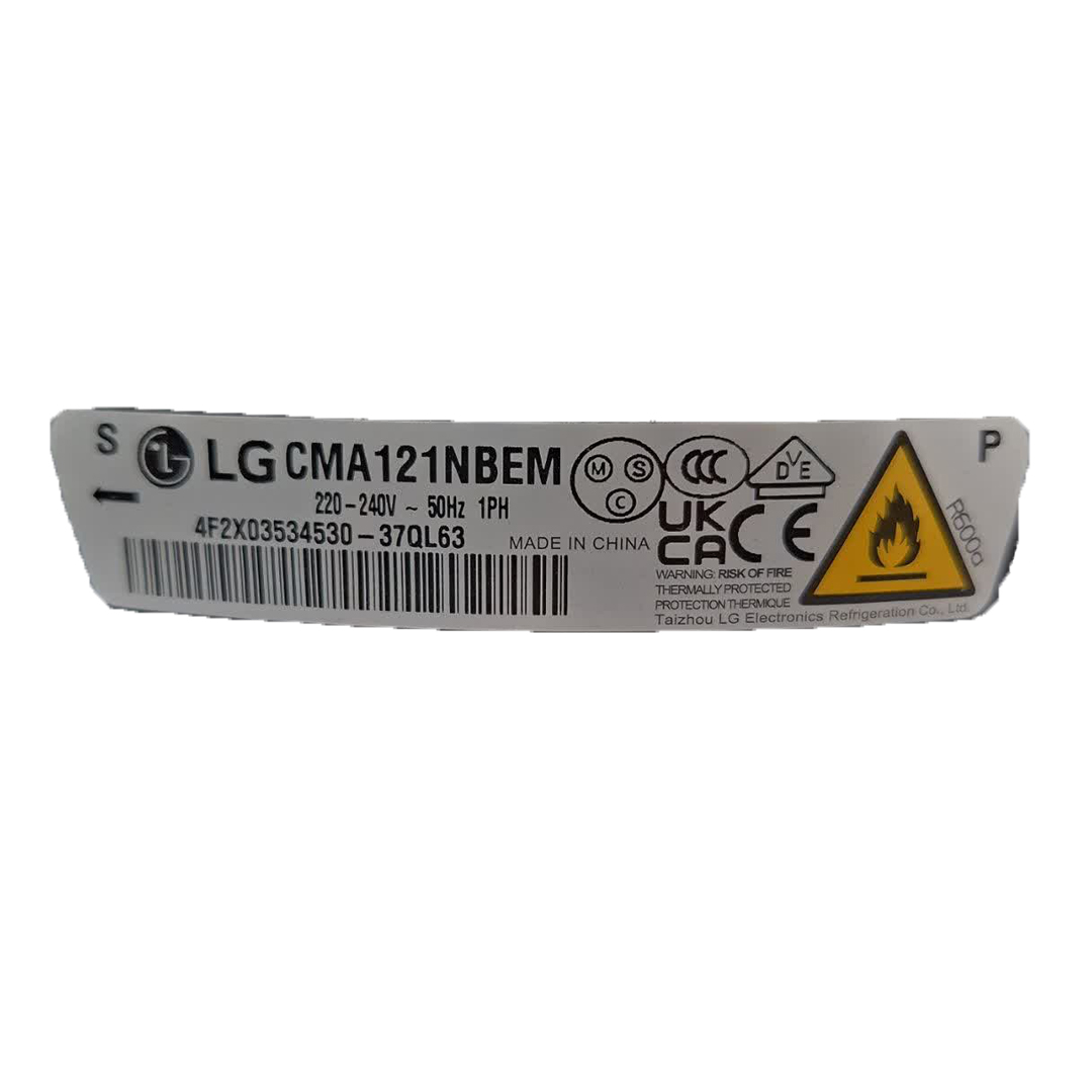 کمپرسور یخچال ال جی مدل CMA121NBEM قدرت 1/4+ گاز R600