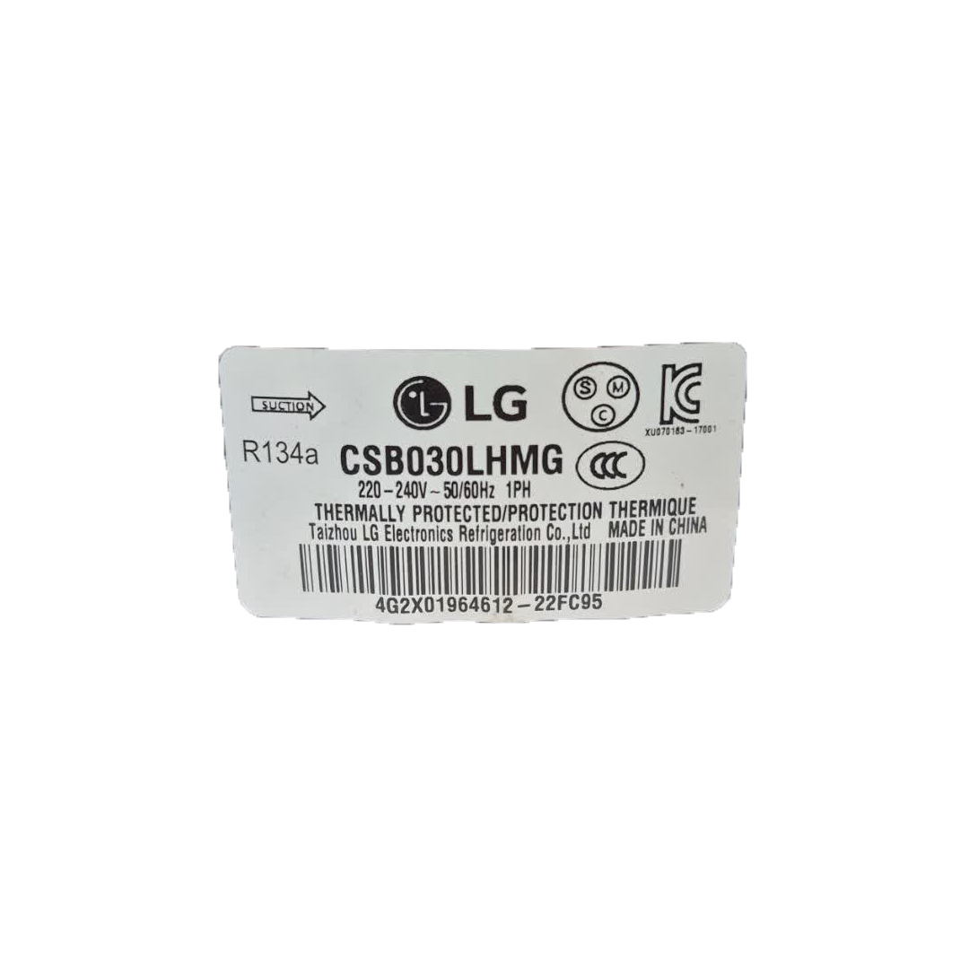 کمپرسور یخچال ال جی مدل CSB030LHMG قدرت 1/10 گاز R134