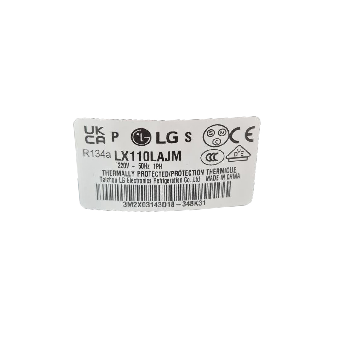 کمپرسور یخچال ال جی مدل LX110LAJM قدرت 1/2 گاز R134