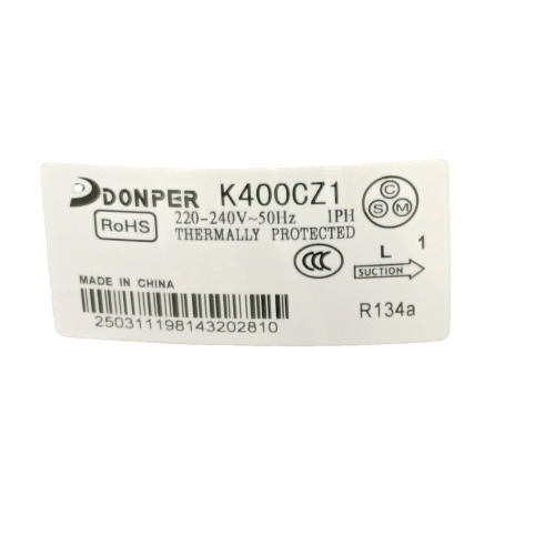 کمپرسور یخچال دانپر مدل K400CZ1 قدرت 1/2+ گاز R134