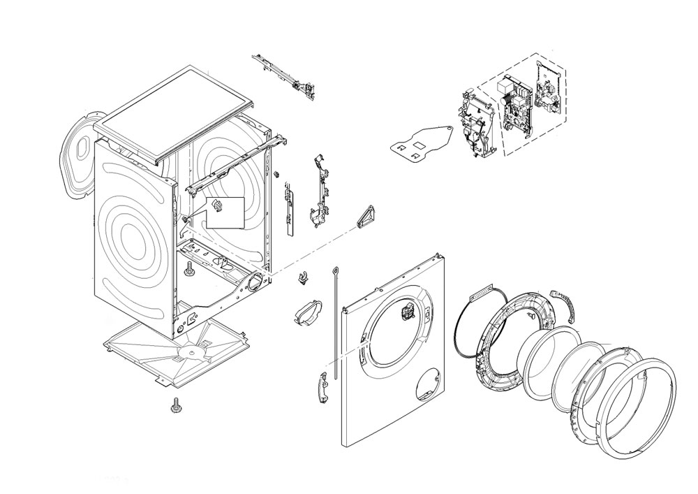 قطعات اصلی و مهم ماشین لباسشویی